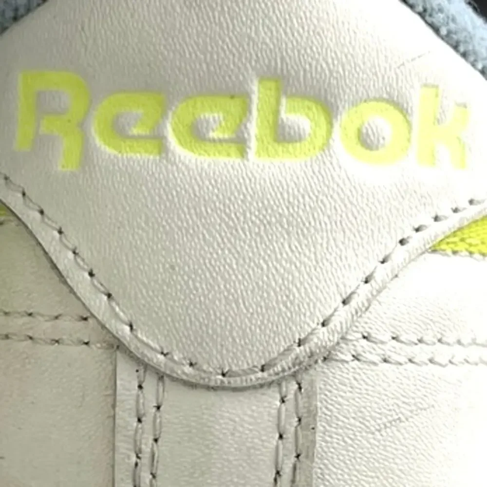 Reebok Classic Club C 85 Women's White Yellow Lace Up Low Top Sneakers Shoes 6